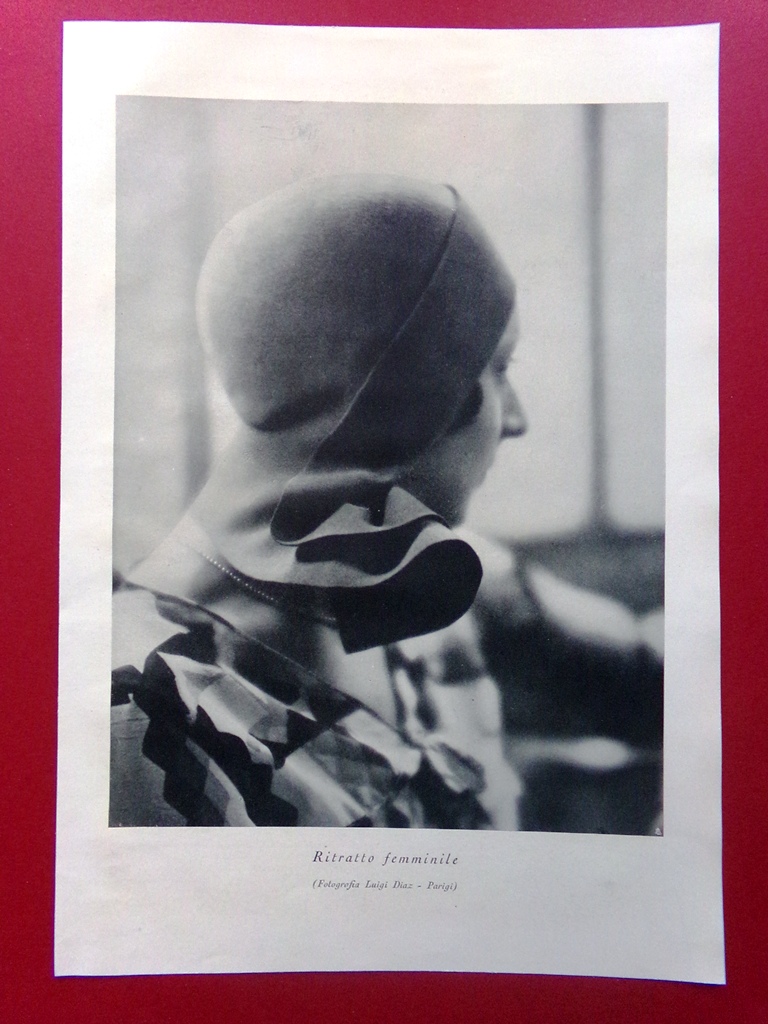 Stampa del 1929 Ritratto Femminile Fotografia Luigi Diaz