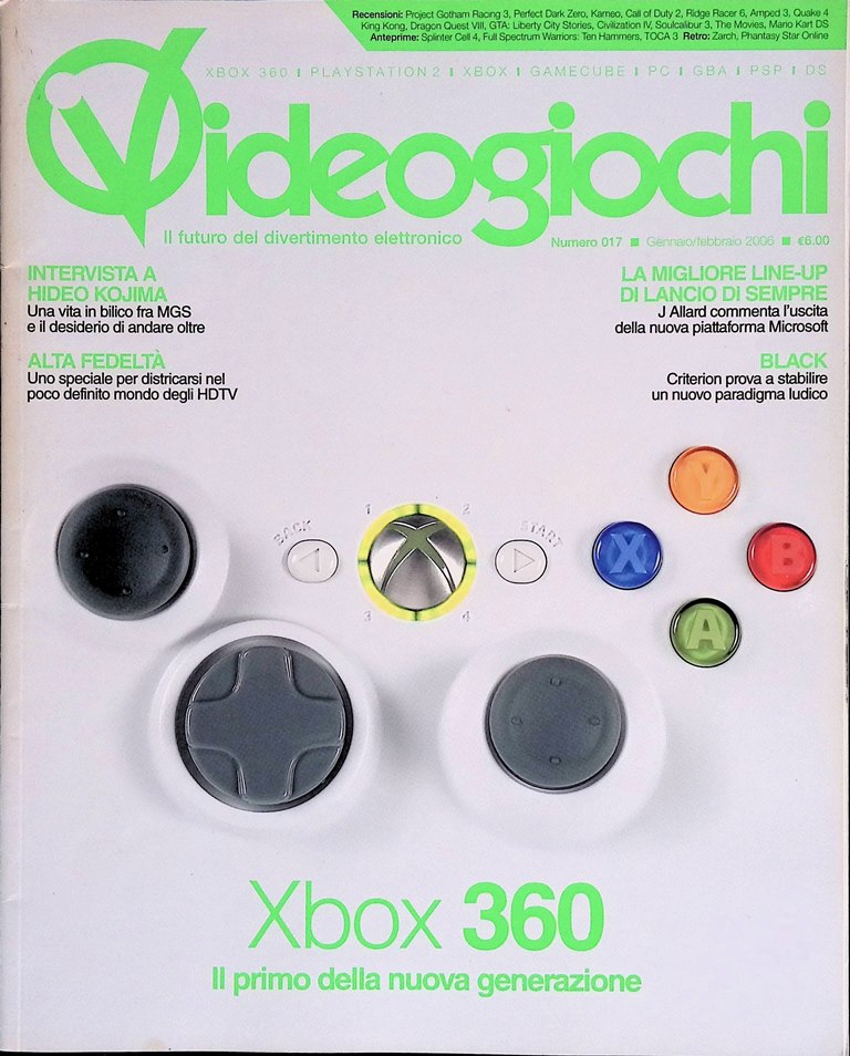 Videogame Gennaio/Febbraio 2006 Xbox360 CoD Battlefield Capcom Castlevania Mario