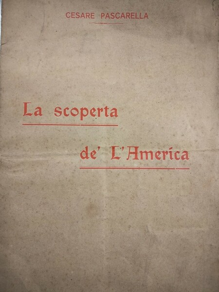 La scoperta de' l'America. L sonetti.