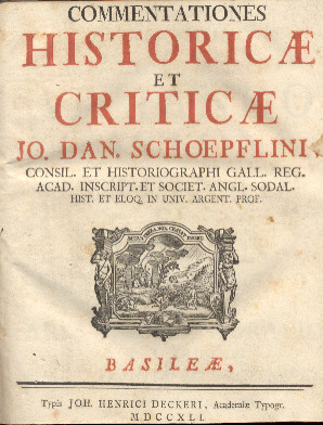 Commentationes historicae et criticae.