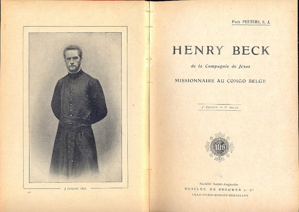 Henry Beck de la Compagnie de Jesus Missionnaire au Congo …