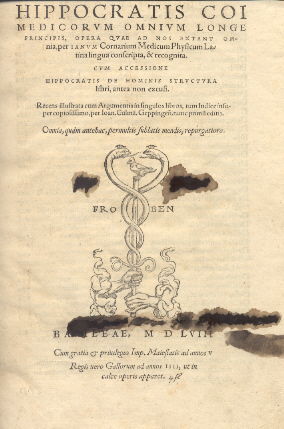 Hippocratis Coi Medicorum Omnium Longe principis, opera quae ad nos …