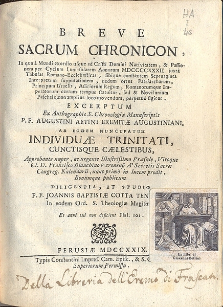 Breve Sacrum Chronicon, in quo à Mundi exordio usque ad …