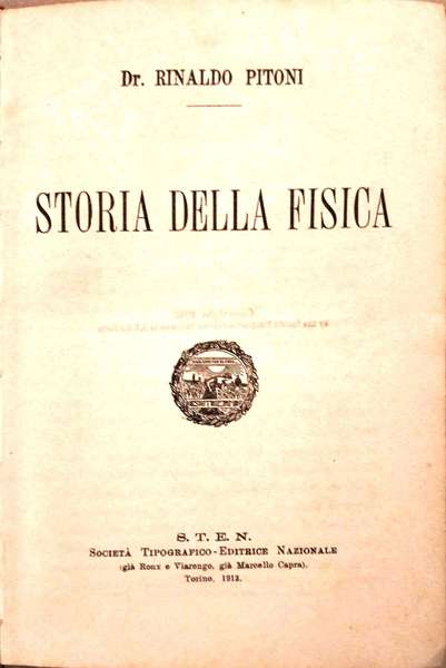 Storia della fisica.