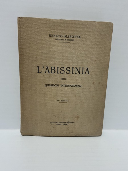 L'Abissinia nelle questioni internazionali