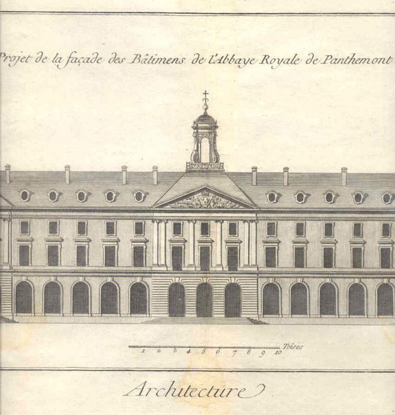 Architecture. Elevation du projet de la facade des Batimens de …