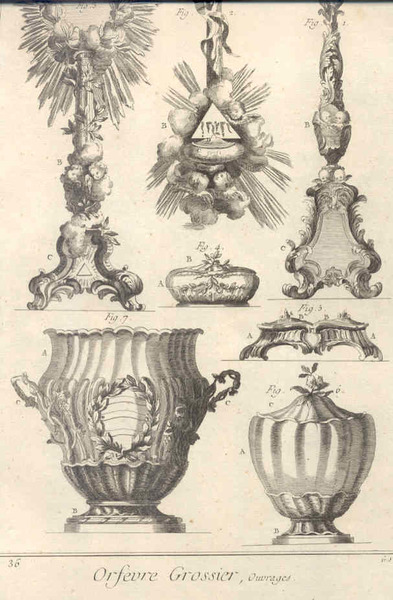 Orfevre grossier, ouvrages. Pl. 3.