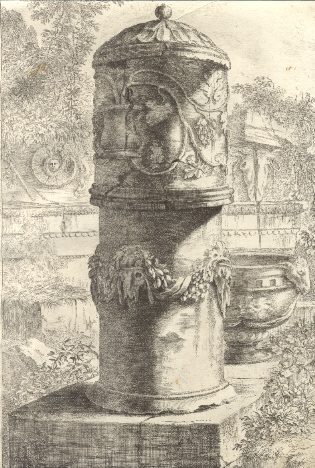 Colonna con vaso.