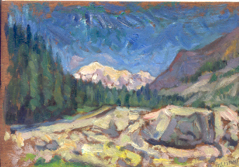 Monte Bianco da Lillaz.