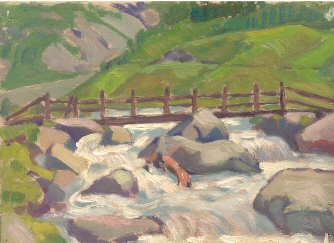 Ponte sulla Dora di Val Ferret.