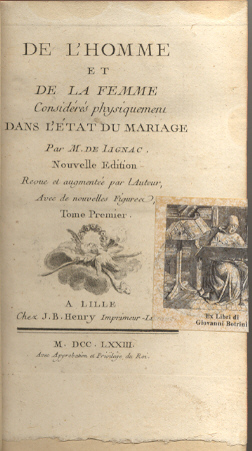 De l'homme et de la femme consideres physiquemenu dans l'etat …