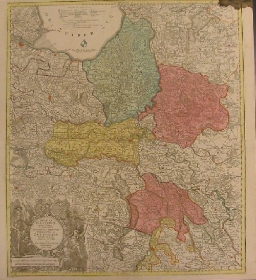 Ducatus Geldriae nova Tabula in Tetrarchias Noviomagi, Arnhemii, Reuremondae ac …