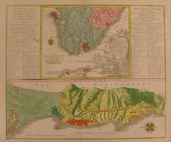Castellum Gibraltar in Andalusia situm, cum celebri Freto inter Europam …