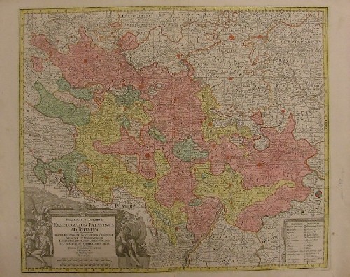 Palatinatus Inferior, sive Electoratus Palatinus ad Rhenum cum adjacentibus Archiepiscopatu …