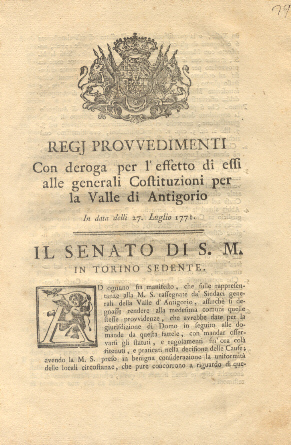 Regj provvedimenti con deroga per l'effetto di essi alle generali …