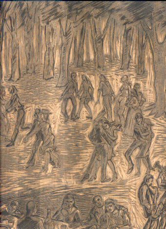 Festa nel bosco. Sinfonia di mani con strumenti.