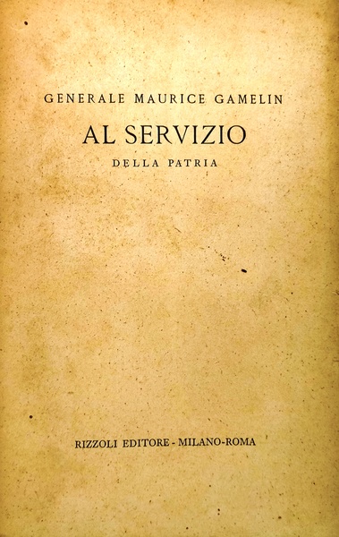 Al servizio della Patria.