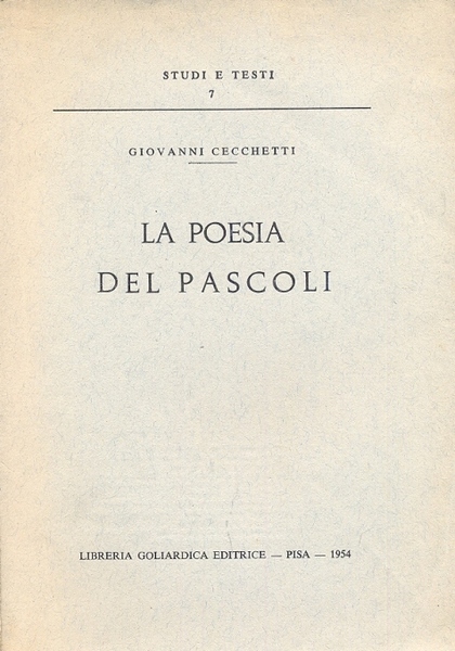 La poesia del Pascoli.