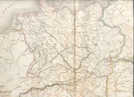 Carte de la Germanie et des pays adjacents du sud …