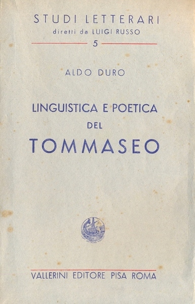 Linguistica e poetica del Tommaseo.