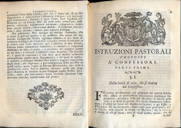 Istruzioni pastorali . Colla spiegazione de' casi riservati. Coll'aggiunta del …