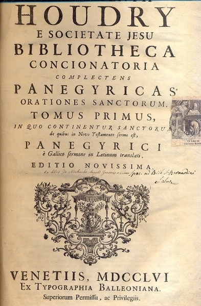 Bibliotheca Concionatoria complectens Panegyricas orationes sanctorum.