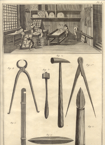 Vitrier. Recueil de planches, sur les sciences, les arts liberaux, …