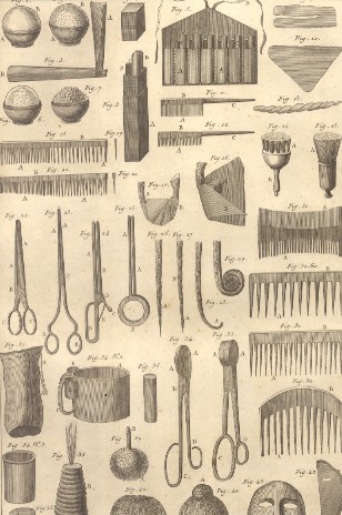 Perruquier, barbier, baigneur etuviste.