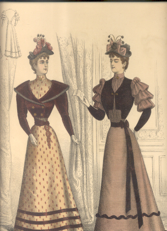 Les toilettes modeles. N. 525.2.93. Exposition Universelle 1889.