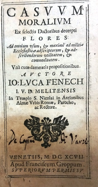 Casuum moralium. Ex selectis Doctoribus decerpti Flores: Ad omnium usum, …