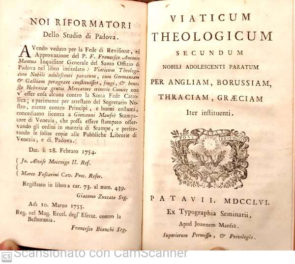 Viaticum theologicum nobili adolescenti paratum, cum Germaniam, et Galliam peragrare …