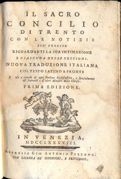 Il Sacro Concilio di Trento. Con le notizie più precise …