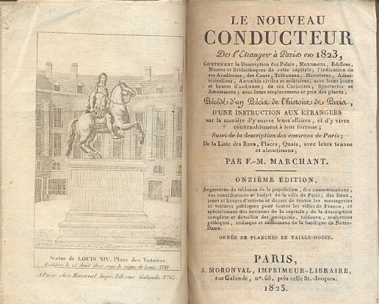 Le nouveau conducteur de l'etrangev a Paris en 1823, contenant …