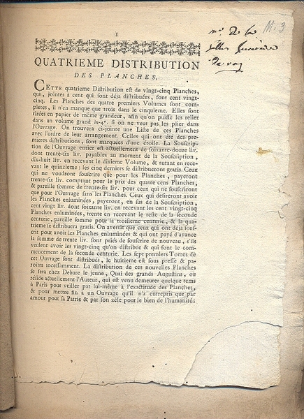 Histoire universelle du regne vegetal,. Distribution des planches du traite …