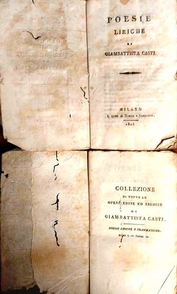 Poesie liriche (Anacreontiche). Poesie drammatiche (Il re Teodoro in Venezia …