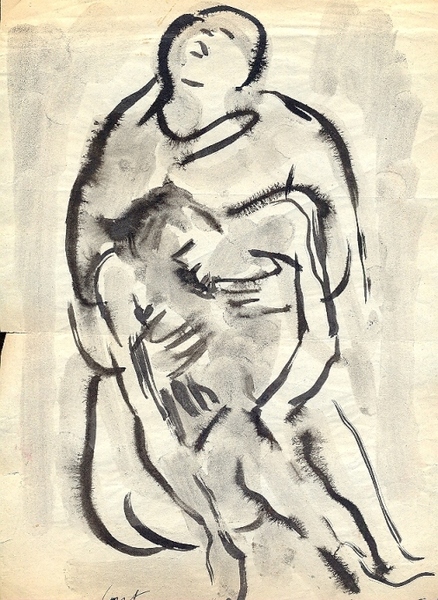 Studio di figura di donna.