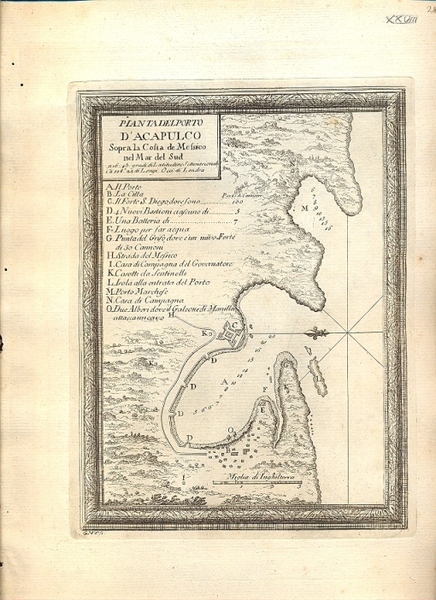 Atlante dell'America contenente le migliori carte geografiche: Pianta del porto …