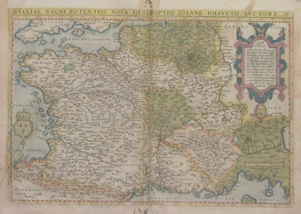 Galliae Regni potentiss: Nova descriptio Ioanne Ioliveto auctore.