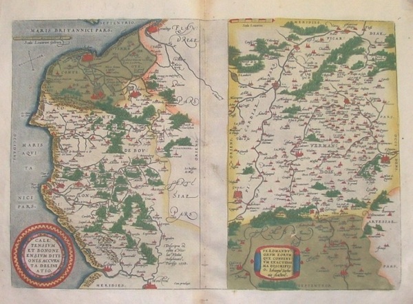 Caletensium et Bononiensium ditionis accurata delineatio. Veromanduorum eorumque confinium exactissima …