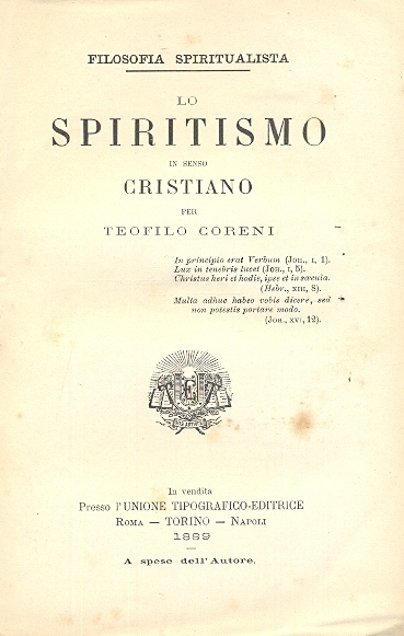 Lo spiritismo in senso cristiano.