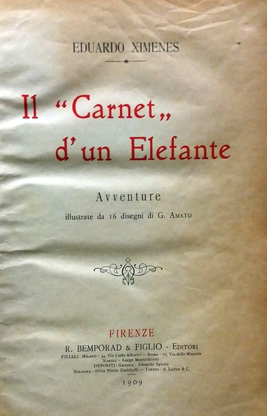 Il Carnet d'un Elefante Avventure illustrate da 16 disegni di …