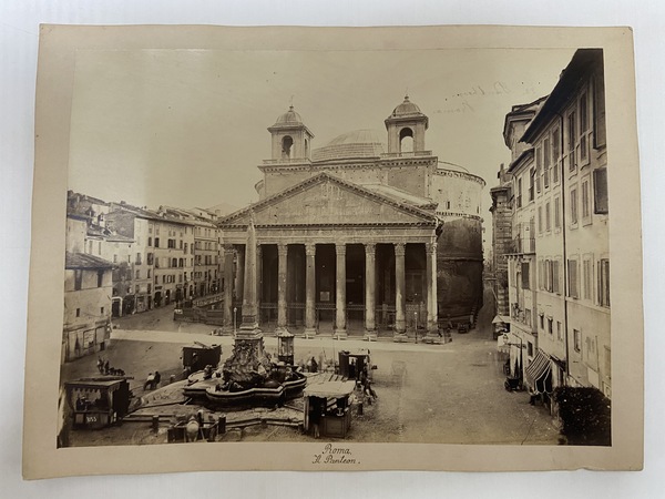 Fotografia Roma Il Panteon Il Pantheon 1870