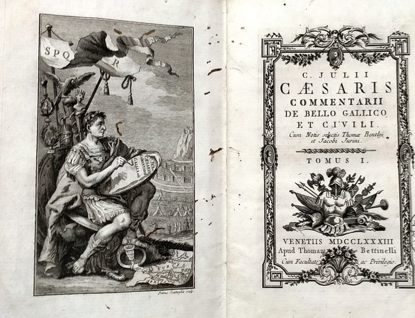 COMMENTARII DE BELLO GALLICO ET CIVILI cum notis selectis Thoma …