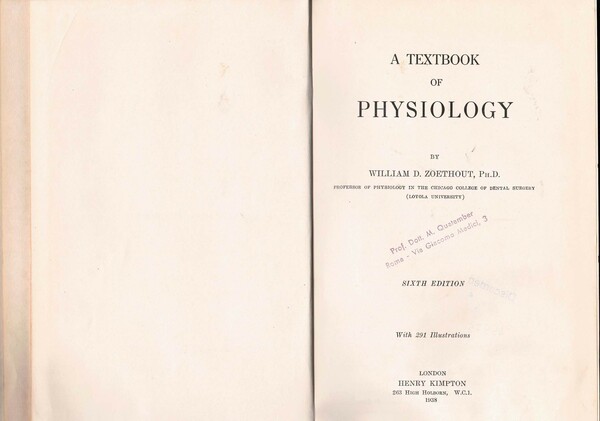 Textbook of physiology