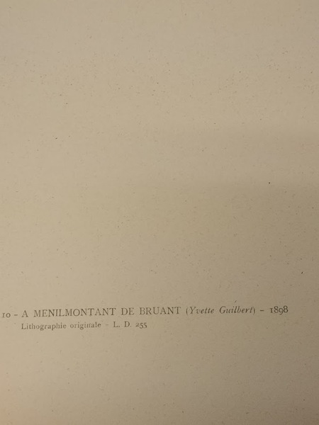 A Menilmontant De Bruant (Yvette Guilbert)