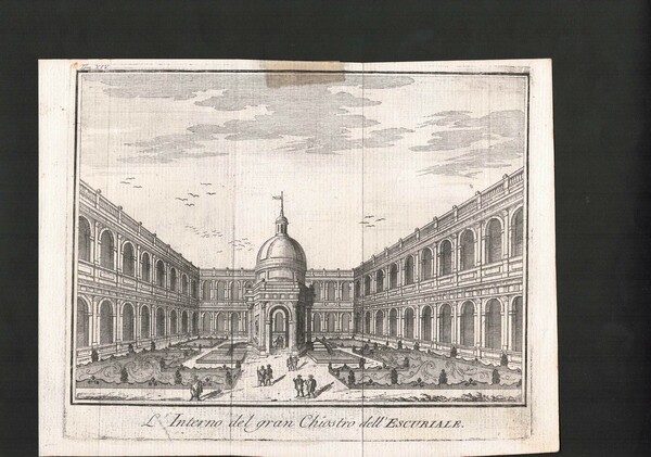 L'interno del gran Chiostro dell'Escuriale.Lo stato presente di tutti i …
