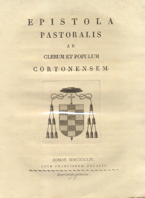 Epistola Pastoralis ad Clerum, et Populum Cortonensem.