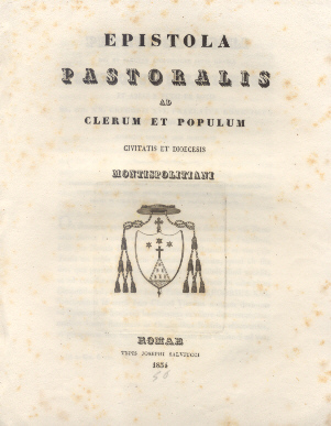 Epistola Pastoralis ad Clerum et Populum Montispolitiani.