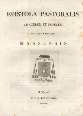 Epistola Pastoralis ad Clerum et Populum Massensis.