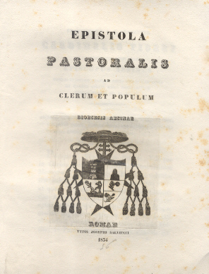 Epistola Pastoralis ad Clerum et Populum Aesinae.